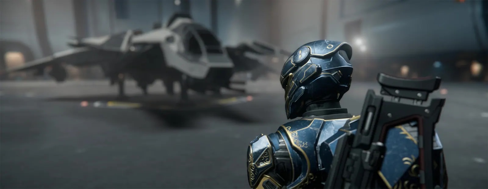 Lt. Commander DaftPanda in the hangar